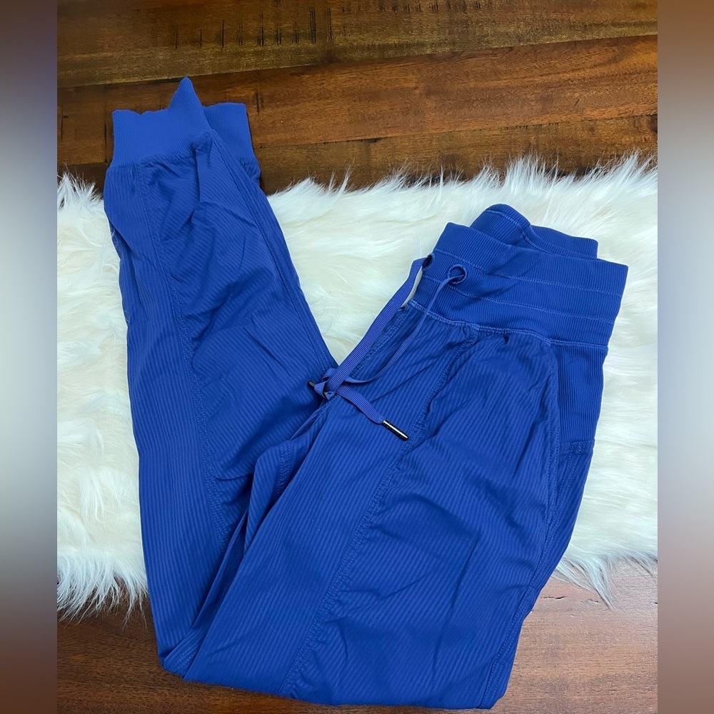 Lululemon Dance Studio Pants Blue Size 0 Drawstring Lightweight Joggers